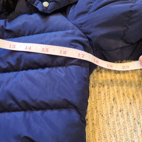 Moncler Womens Garbet Goose Down Jacket Size 1 Navy Blue Puffer Coat Designer - Picture 12 of 14